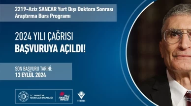 TÜBİTAK 2219 – Aziz Sancar Yurt Dışı Doktora Sonrası Araştırma Burs Programı başvuruları başladı!