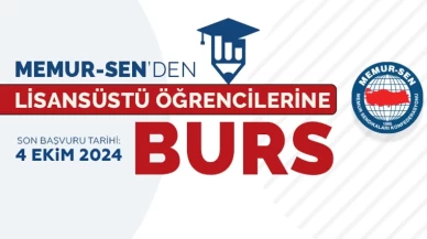 Memur-Sen yüksek lisans bursu başvuruları devam ediyor!