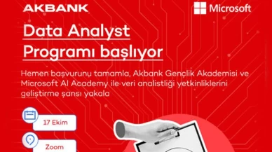 Akbank Gençlik Akademisi Data Analyst Programı başlıyor!