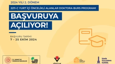 TÜBİTAK 2211-C Doktora Burs Programı 2024 yılı 2. dönem başvuruları başlıyor!