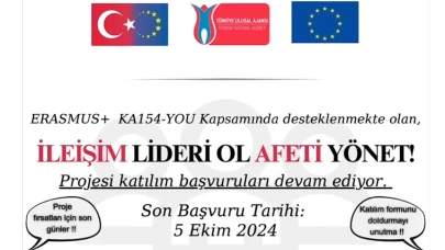 Çanakkale’de "İletişim Lideri Ol! Afeti Yönet!" projesi başvuruları başladı!