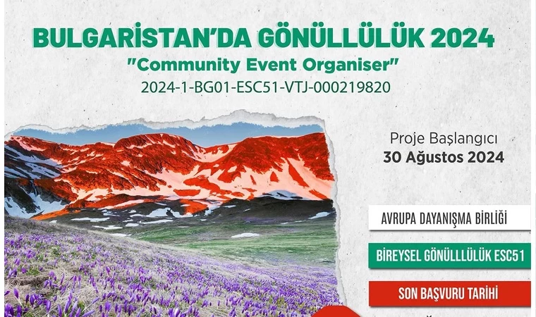 Bulgaristan’daki uzun dönem ESC projesi için gönüllüler aranıyor!