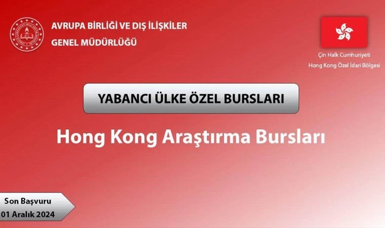 Hong Kong Araştırma Bursları başvuruları devam ediyor!