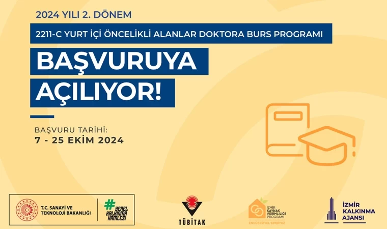 TÜBİTAK 2211-C Doktora Burs Programı 2024 yılı 2. dönem başvuruları başlıyor!