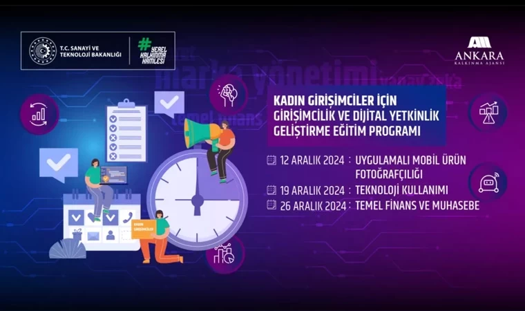 Kadın girişimciler için “Girişimcilik ve Dijital Yetkinlik Geliştirme Eğitim Programı”