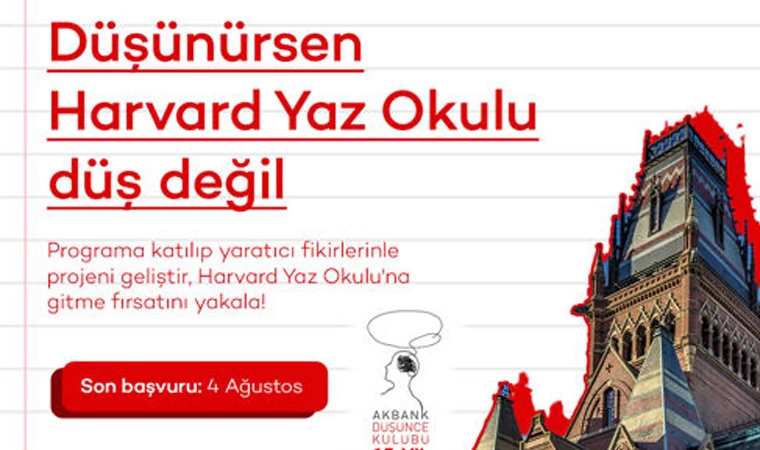 Akbank Düşünce Kulübü genç yetenekleri Harvard'a taşıyor!