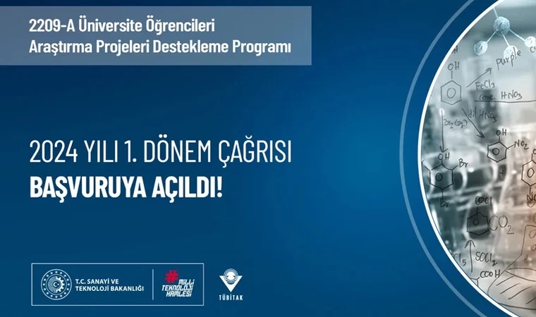 TÜBİTAK 2209-A Üniversite Öğrencileri Araştırma Projeleri Destekleme Programı 2024 yılı 1. dönem çağrısı açıldı!