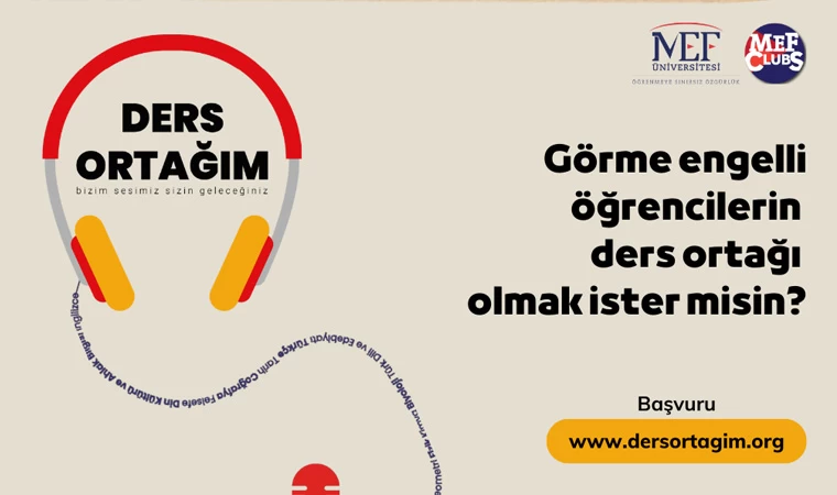 Görme engelli öğrenciler için “Ders Ortağım Projesi” devam ediyor!