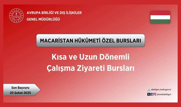 Macaristan Hükûmeti özel bursları için başvurular devam ediyor!